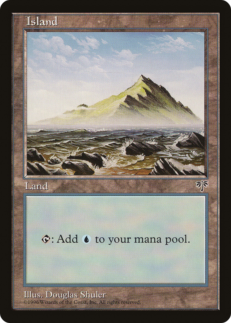 Image of Island (No Tree / Blue Sky / Peak on Right) [Mirage]