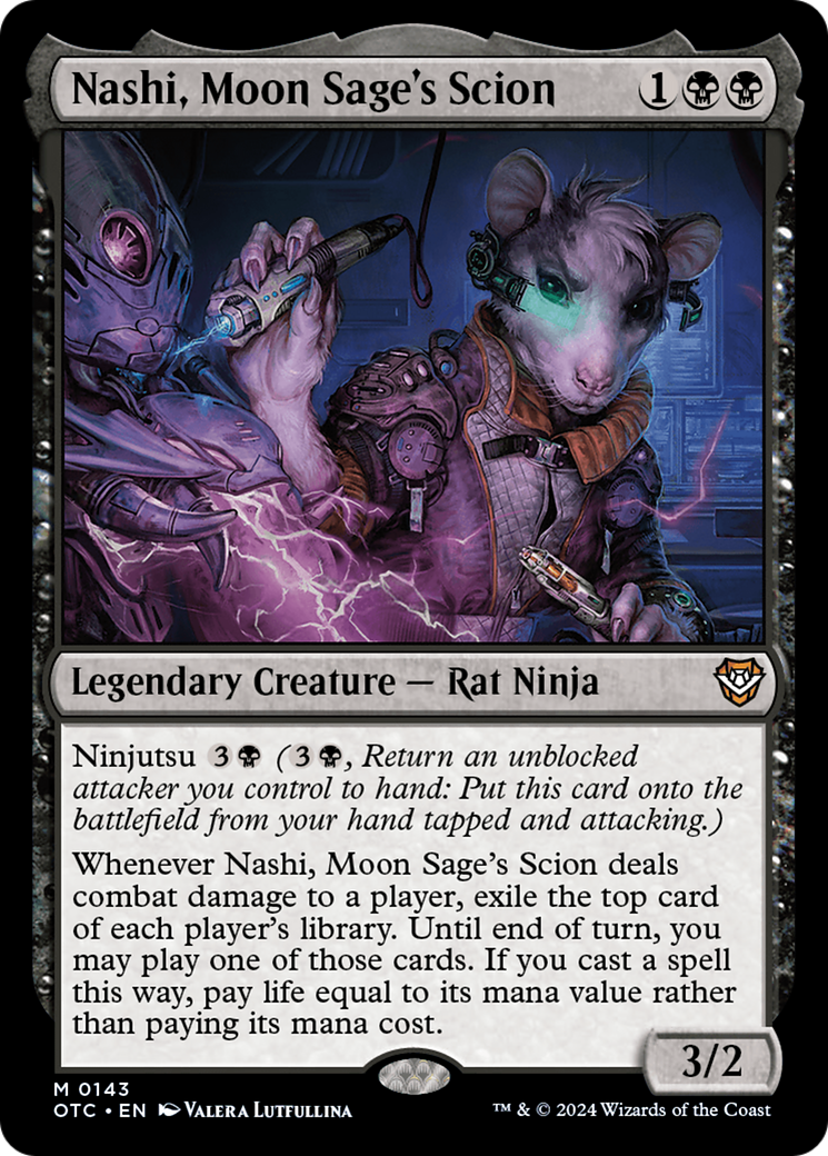 Image of Nashi, Moon Sage's Scion [Outlaws of Thunder Junction Commander]