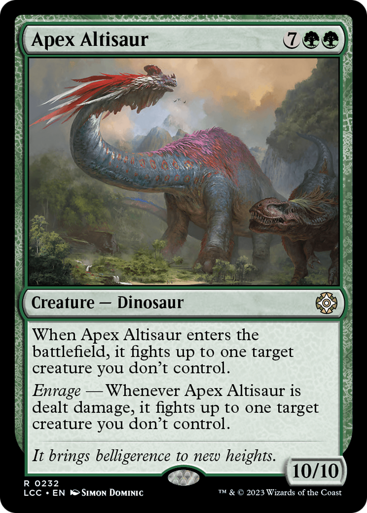 Image of Apex Altisaur [The Lost Caverns of Ixalan Commander]