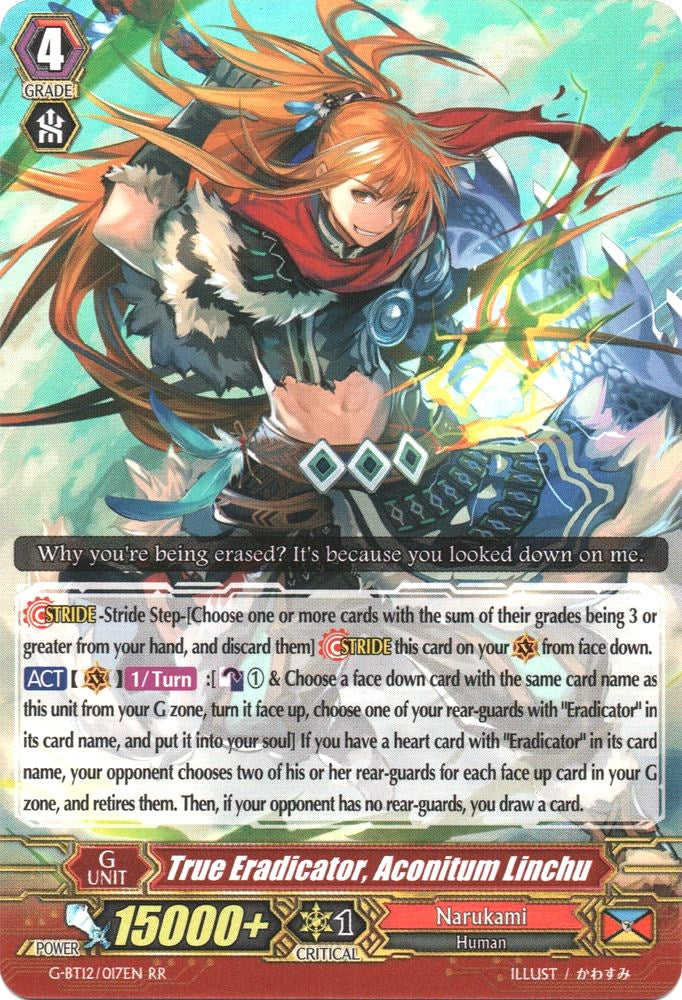 Image of True Eradicator, Aconitum Linchu (G-BT12/017EN) [Dragon King's Awakening]