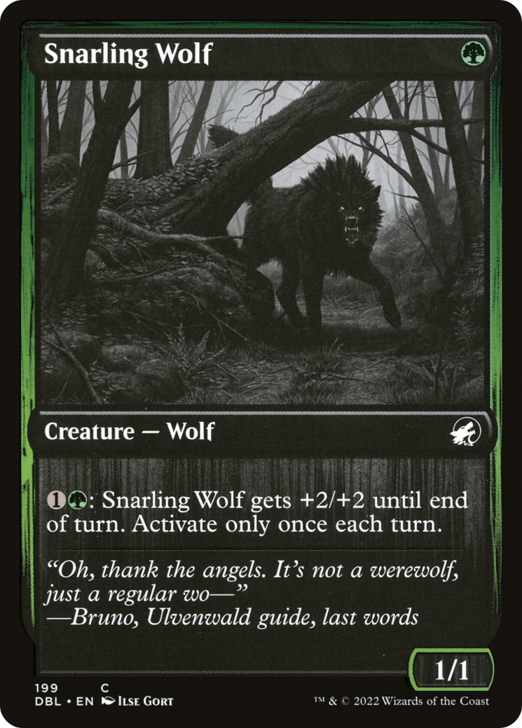 Image of Snarling Wolf (199) [Innistrad: Double Feature]