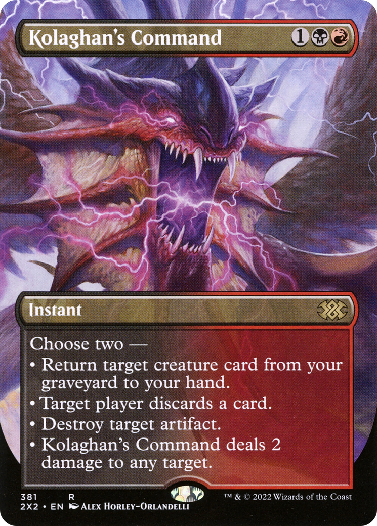 Image of Kolaghan's Command (Borderless Alternate Art) [Double Masters 2022]