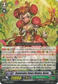 Image of Ranunculus Flower Maiden, Ahsha (Foil) (G-TD03/002EN) [Flower Maiden of Purity]