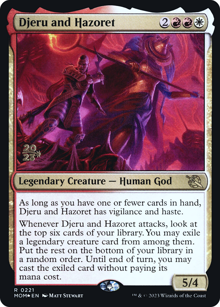 Image of Djeru and Hazoret [March of the Machine Prerelease Promos]