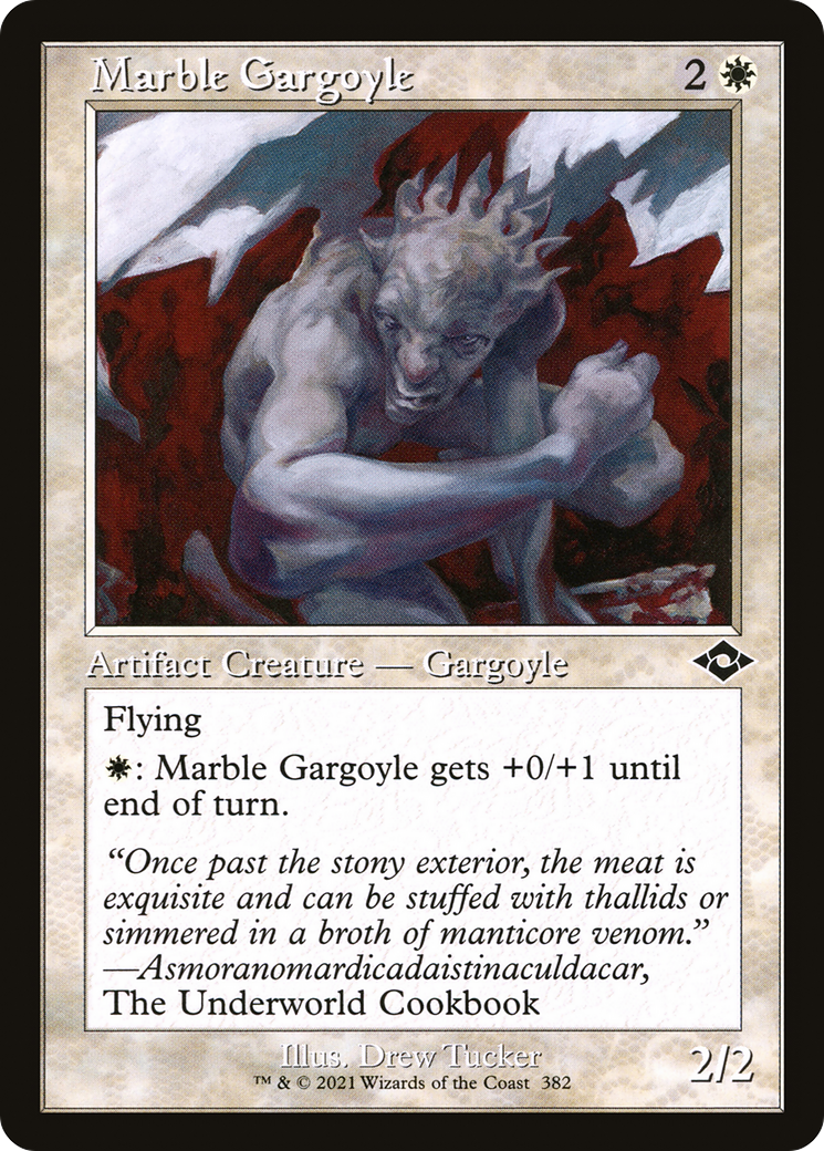 Image of Marble Gargoyle (Retro Frame) (MH2-382) - Modern Horizons 2 Etched Foil