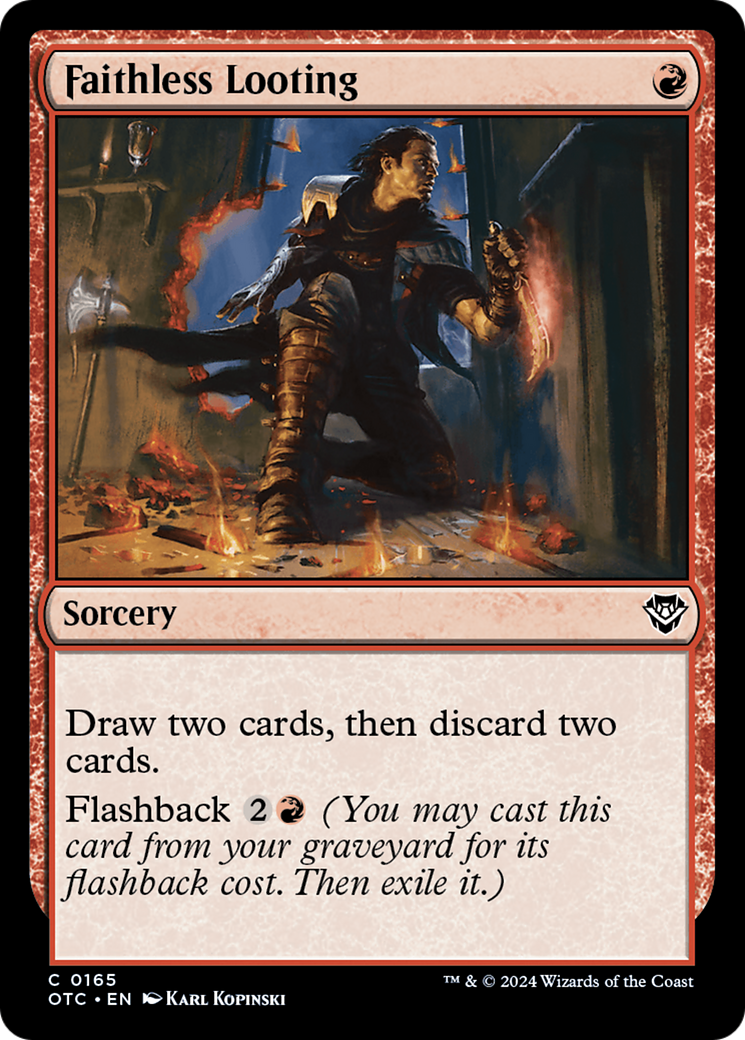 Image of Faithless Looting [Outlaws of Thunder Junction Commander]