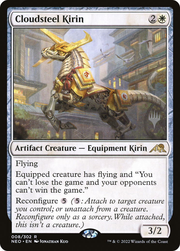 Image of Cloudsteel Kirin (Promo Pack) [Kamigawa: Neon Dynasty Promos]