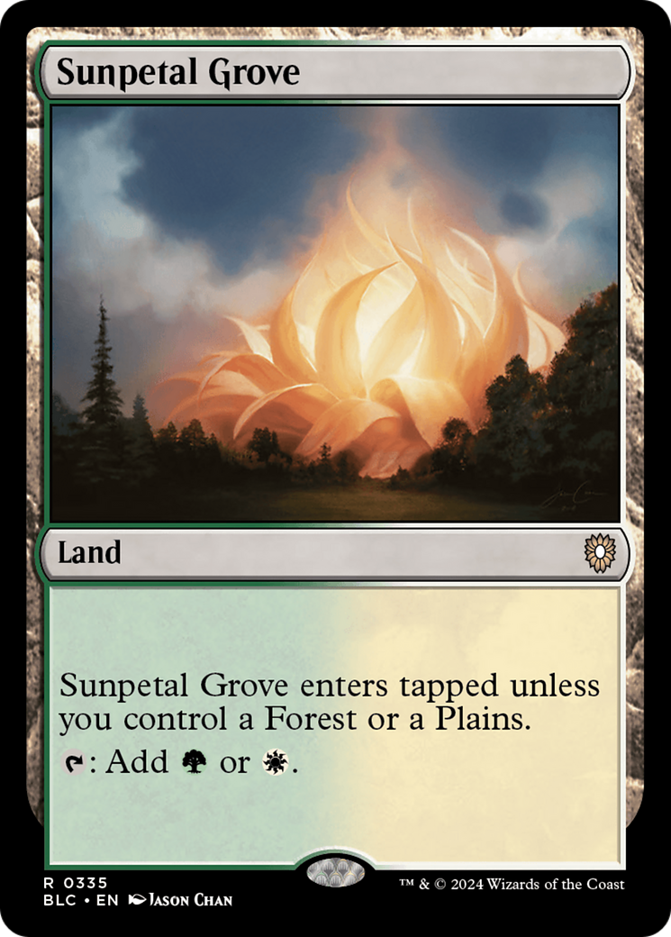 Image of Sunpetal Grove [Bloomburrow Commander]