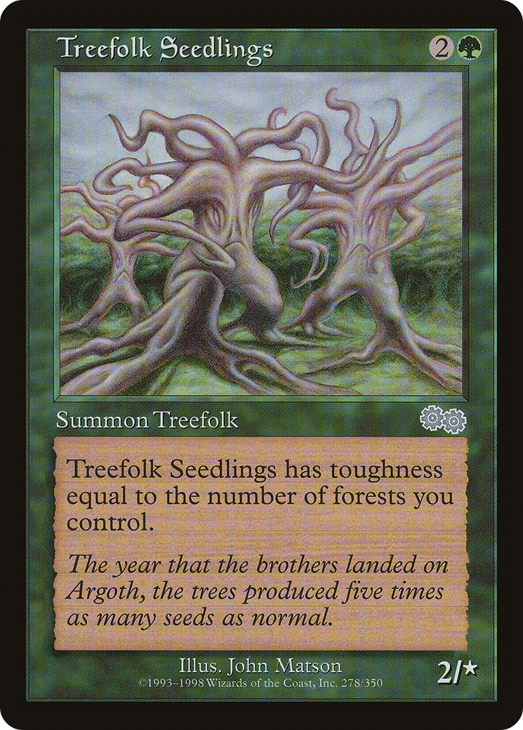 Image of Treefolk Seedlings [Urza's Saga]