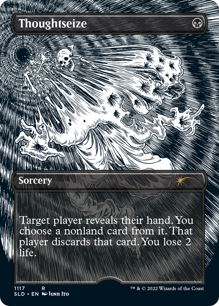 Image of Thoughtseize (Borderless) [Secret Lair Drop Series]