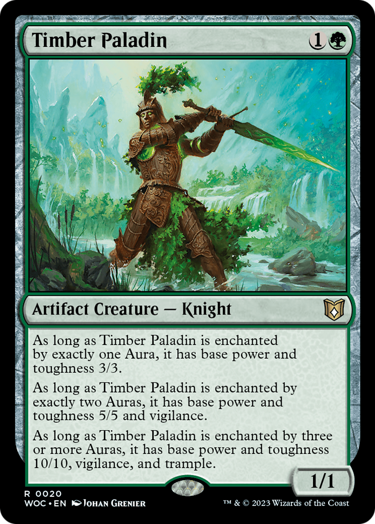 Image of Timber Paladin [Wilds of Eldraine Commander]