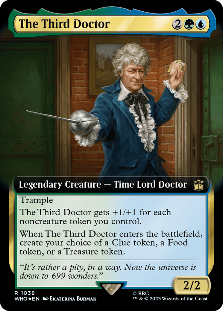 Image of The Third Doctor (Extended Art) (Surge Foil) [Doctor Who]