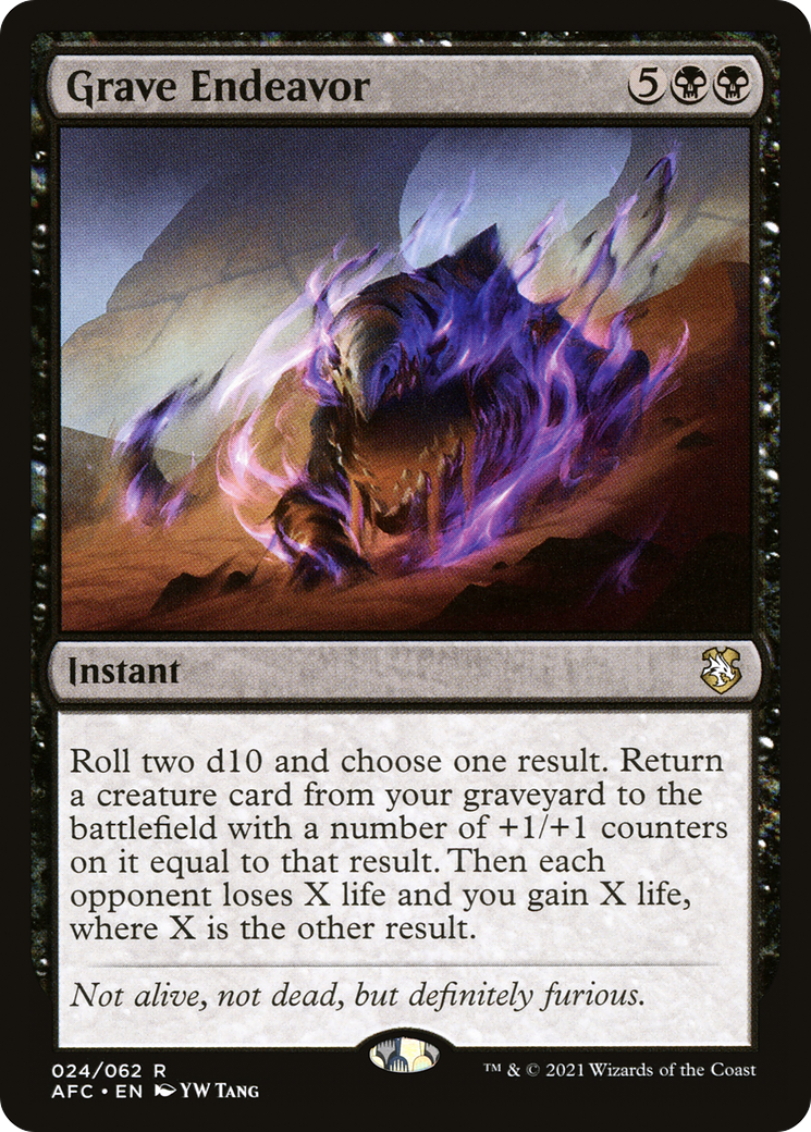 Image of Grave Endeavor [Dungeons & Dragons: Adventures in the Forgotten Realms Commander]
