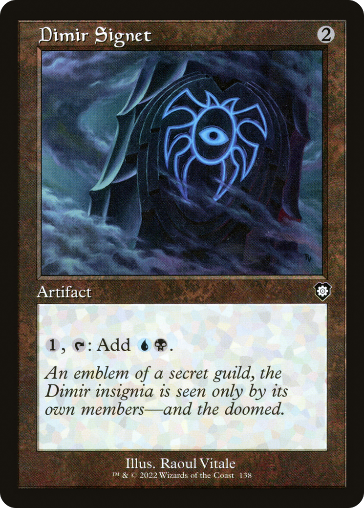 Image of Dimir Signet (Retro) [The Brothers' War Commander]