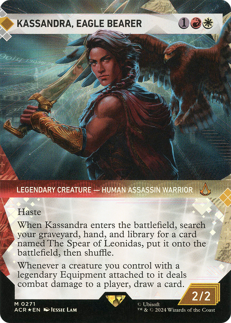 Image of Kassandra, Eagle Bearer (Showcase) (Textured Foil) [Assassin's Creed]
