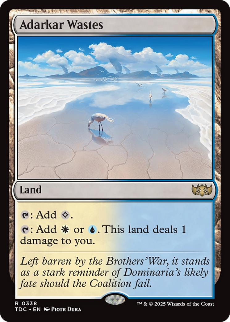 Image of Adarkar Wastes [Tarkir: Dragonstorm Commander]