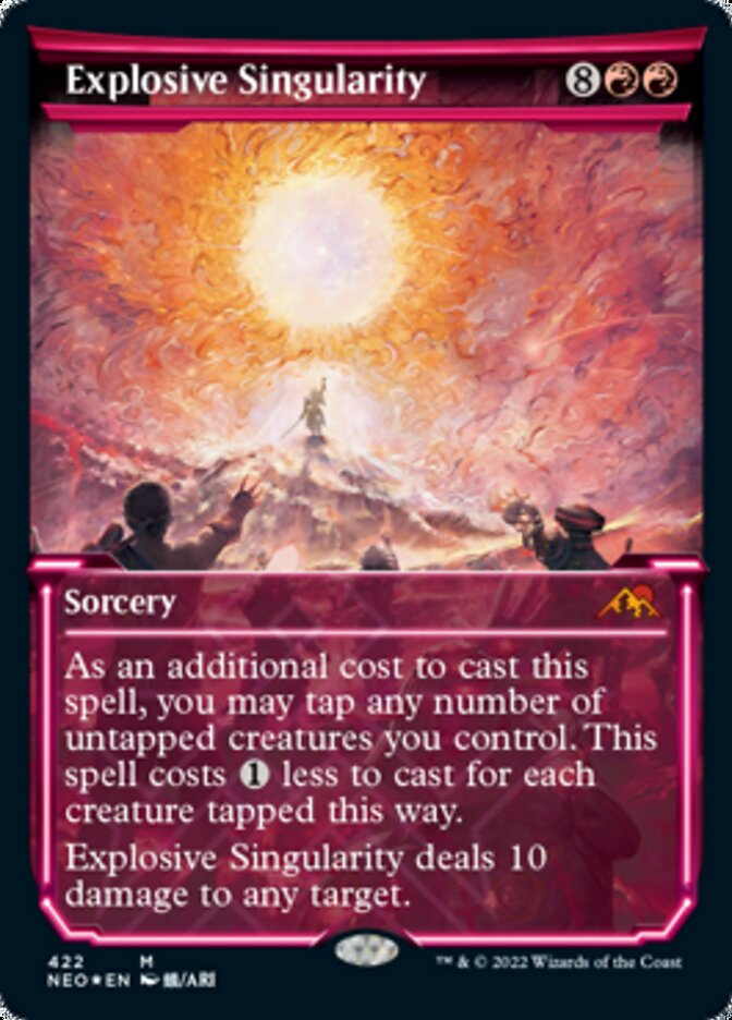 Image of Explosive Singularity (Showcase) (Foil Etched) [Kamigawa: Neon Dynasty]