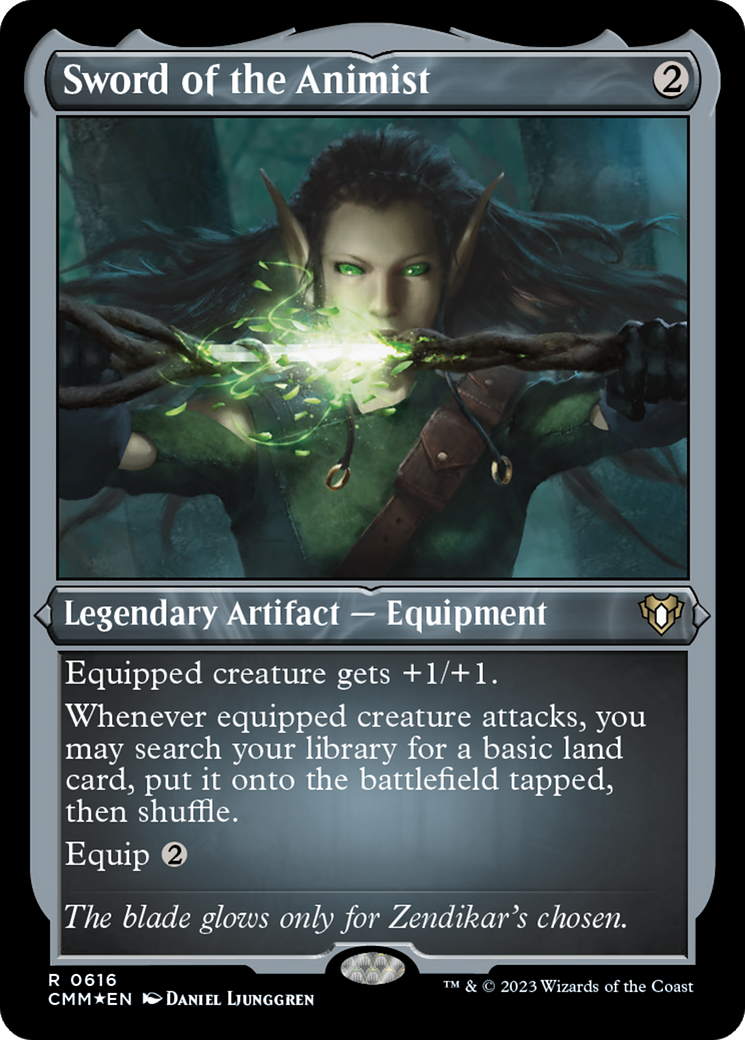 Image of Sword of the Animist (Foil Etched) [Commander Masters]