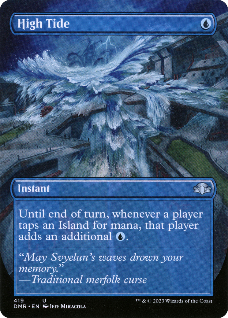 Image of High Tide (Borderless Alternate Art) [Dominaria Remastered]