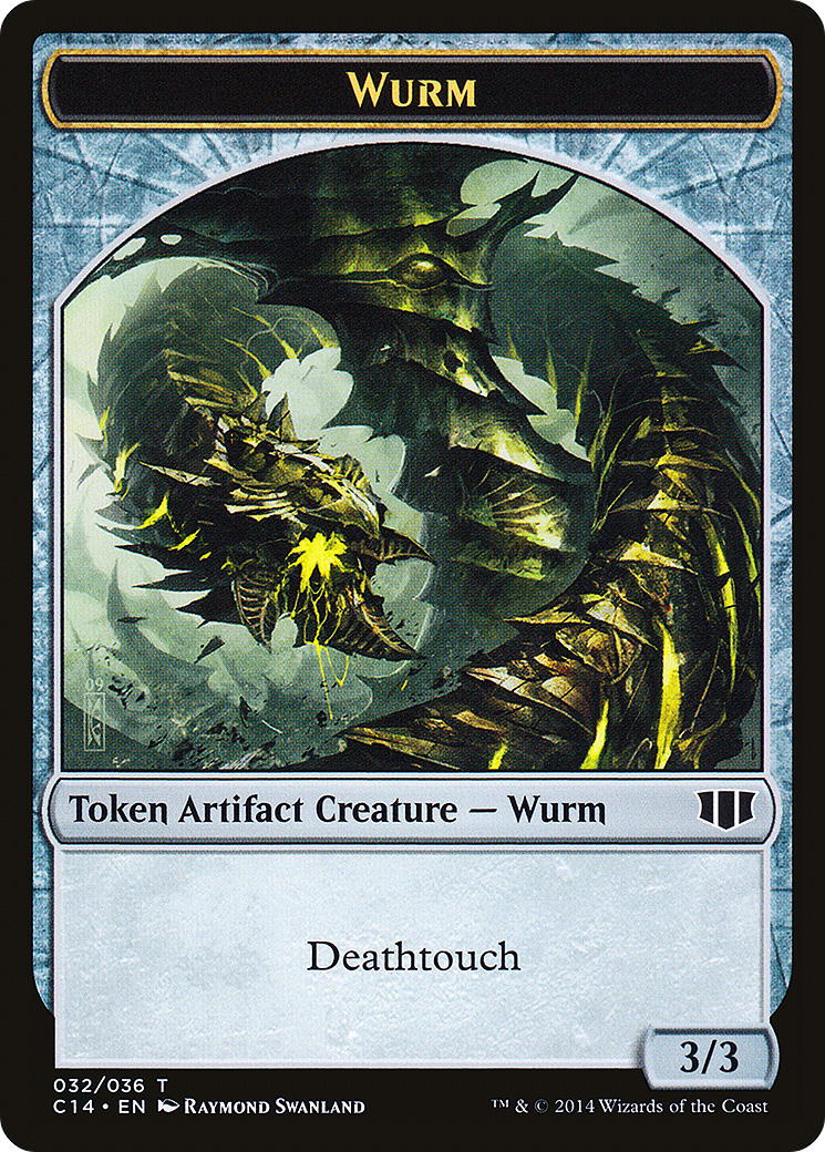Image of Wurm (032/036) // Goat Double-Sided Token [Commander 2014 Tokens]