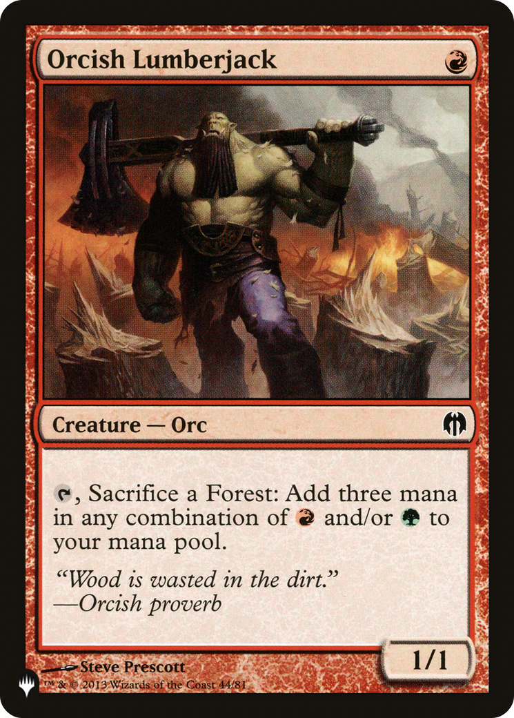 Image of Orcish Lumberjack [The List]