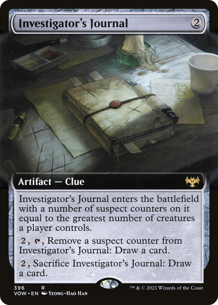 Image of Investigator's Journal (Extended Art) [Innistrad: Crimson Vow]