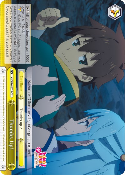 Image of Thumbs Up! (KS/W76-E027 CC) [KonoSuba The Movie: Legend of Crimson]