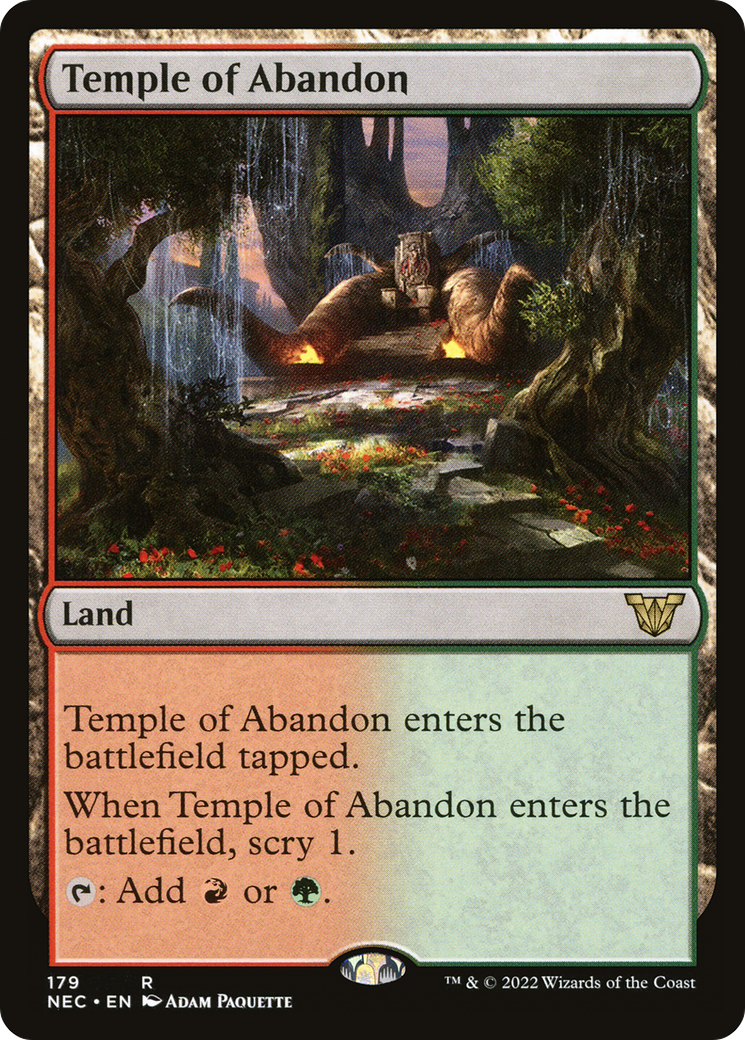 Image of Temple of Abandon [Kamigawa: Neon Dynasty Commander]