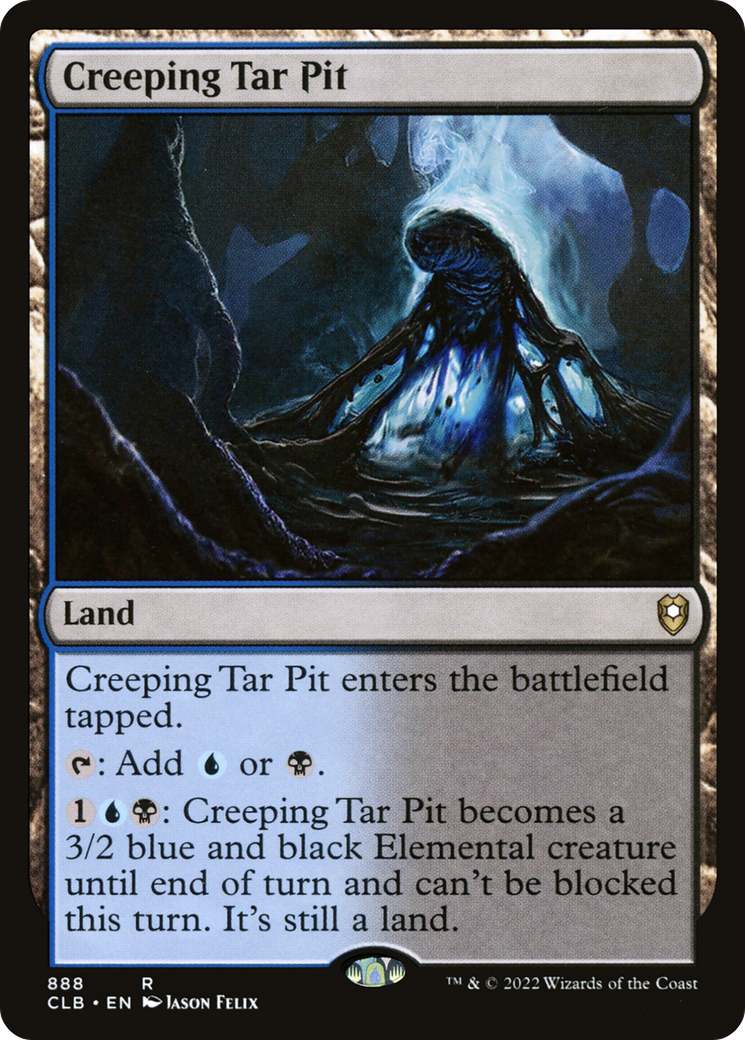 Image of Creeping Tar Pit [Commander Legends: Battle for Baldur's Gate]