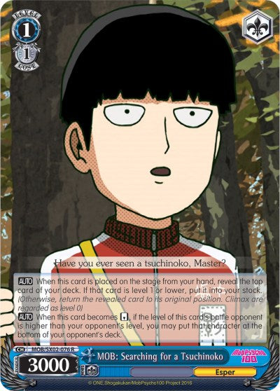 Image of MOB: Searching for a Tsuchinoko (MOB/SX02-076 R) [Mob Psycho 100]