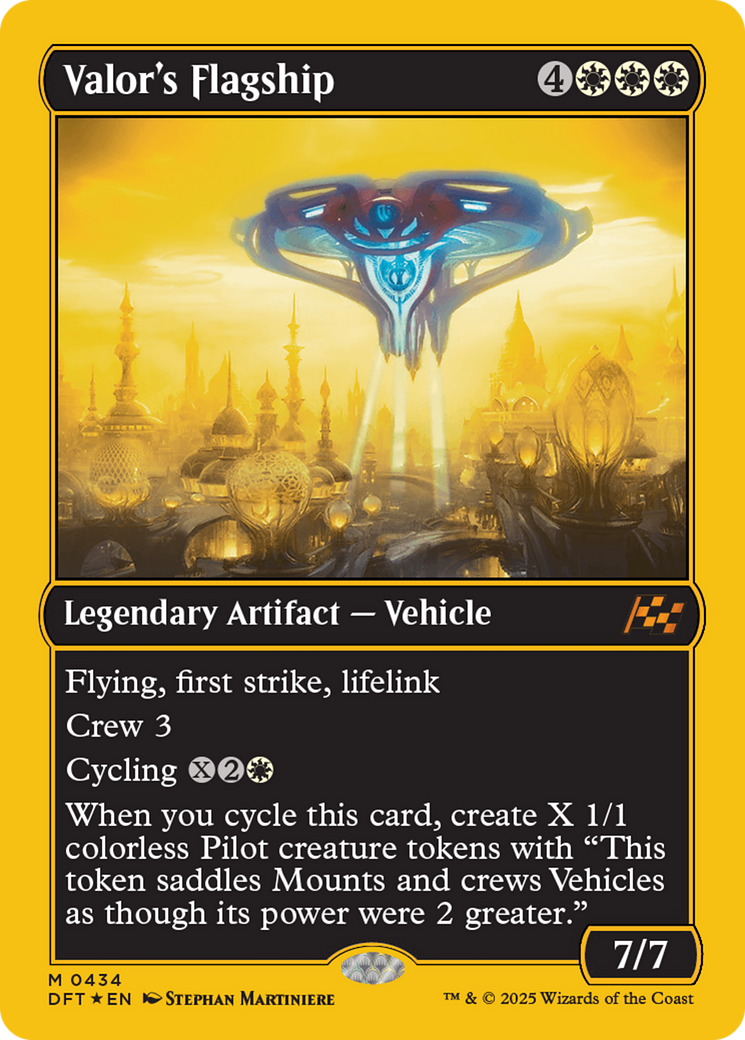 Image of Valor's Flagship (First-Place Foil) [Aetherdrift]