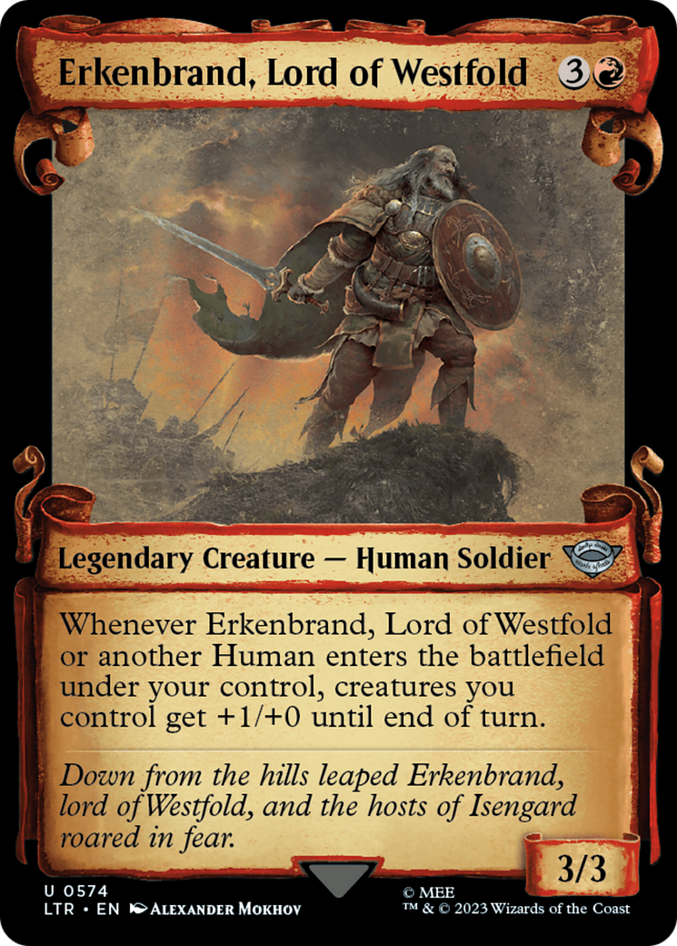 Image of Erkenbrand, Lord of Westfold [The Lord of the Rings: Tales of Middle-Earth Showcase Scrolls]