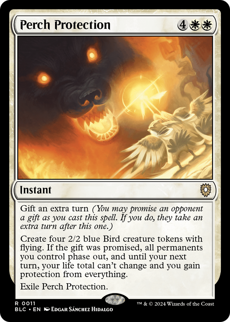 Image of Perch Protection [Bloomburrow Commander]
