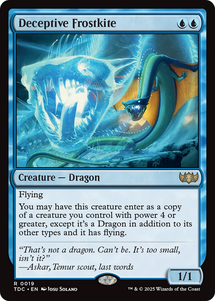 Image of Deceptive Frostkite [Tarkir: Dragonstorm Commander]