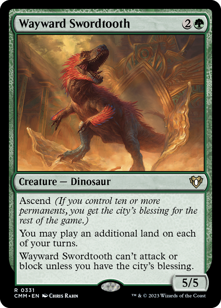 Image of Wayward Swordtooth [Commander Masters]