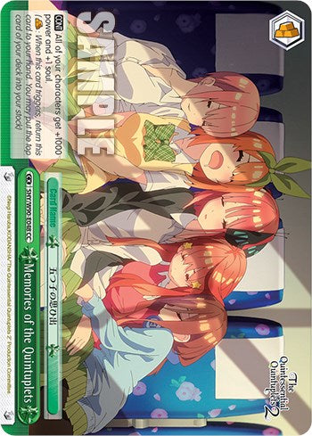 Image of Memories of the Quintuplets (5HY/W90-E048 CC) [The Quintessential Quintuplets 2]