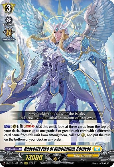 Image of Heavenly Pike of Solicitation, Cornvoc (D-BT04/011EN) [Awakening of Chakrabarthi]