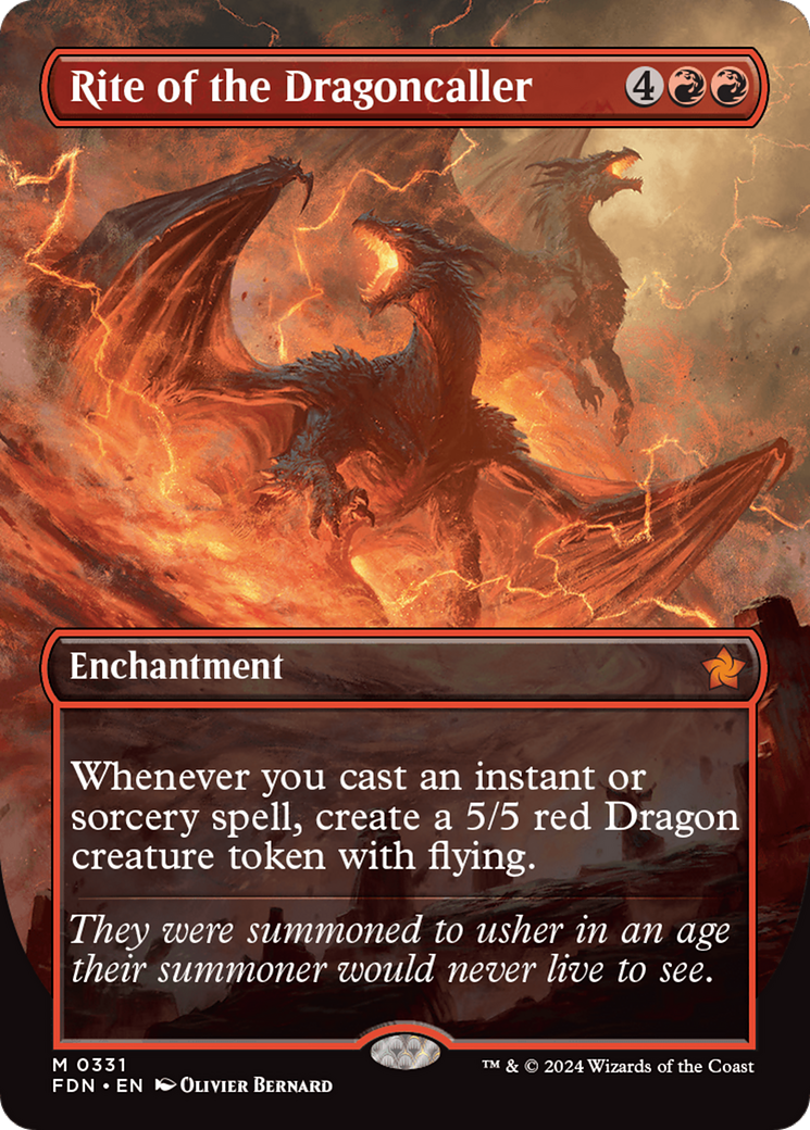 Image of Rite of the Dragoncaller (Borderless) [Foundations]