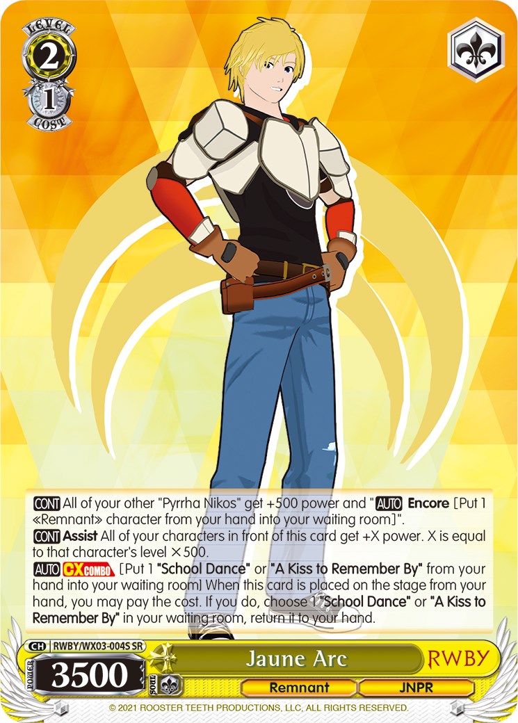 Image of Jaune Arc (RWBY/WX03-004S SR) [RWBY]