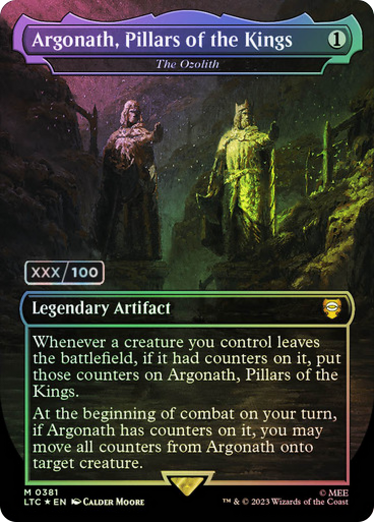 Image of Argonath, Pillars of the Kings - The Ozolith (Serialized) [The Lord of the Rings: Tales of Middle-Earth Commander]