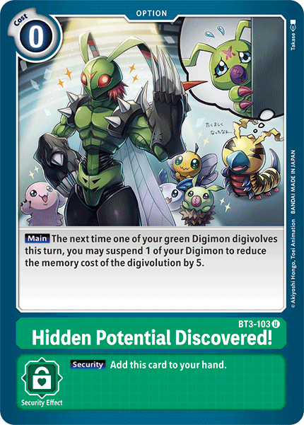 Image of Hidden Potential Discovered! [BT3-103] [Release Special Booster Ver.1.5]