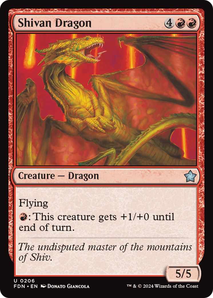 Image of Shivan Dragon [Foundations]