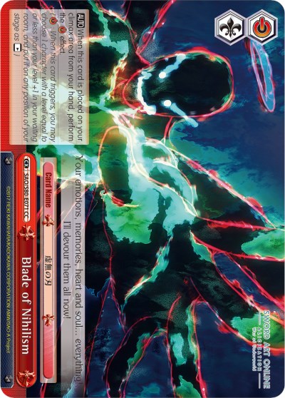 Image of Blade of Nihilism (SAO/S80-E071 CC) [Sword Art Online -Alicization- Vol.2]