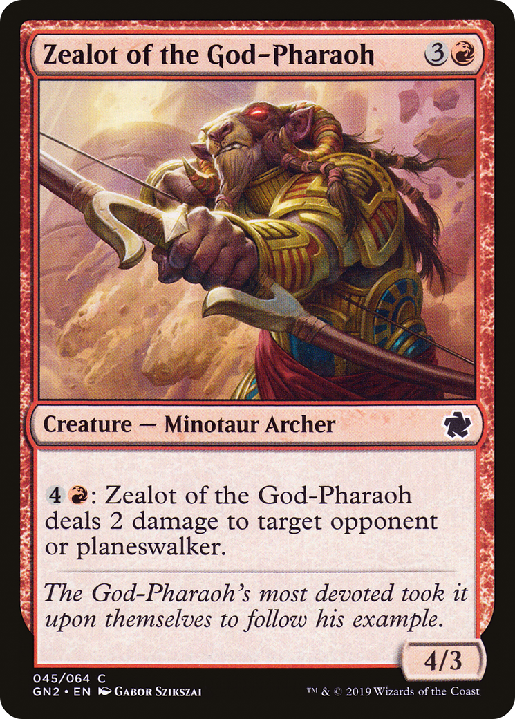 Image of Zealot of the God-Pharaoh [Game Night 2019]