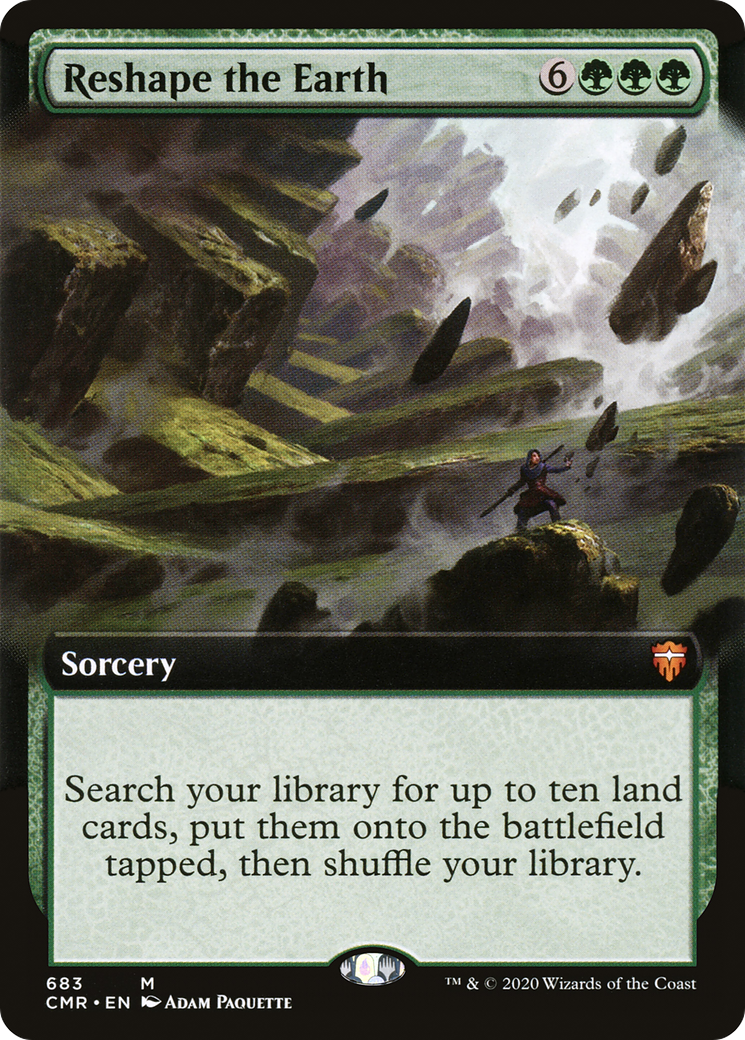 Image of Reshape the Earth (Extended Art) [Commander Legends]
