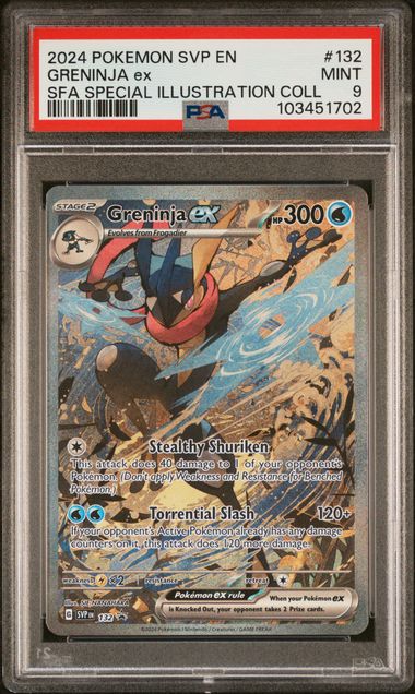 Image of Greninja ex SVP 132 Promo PSA 9