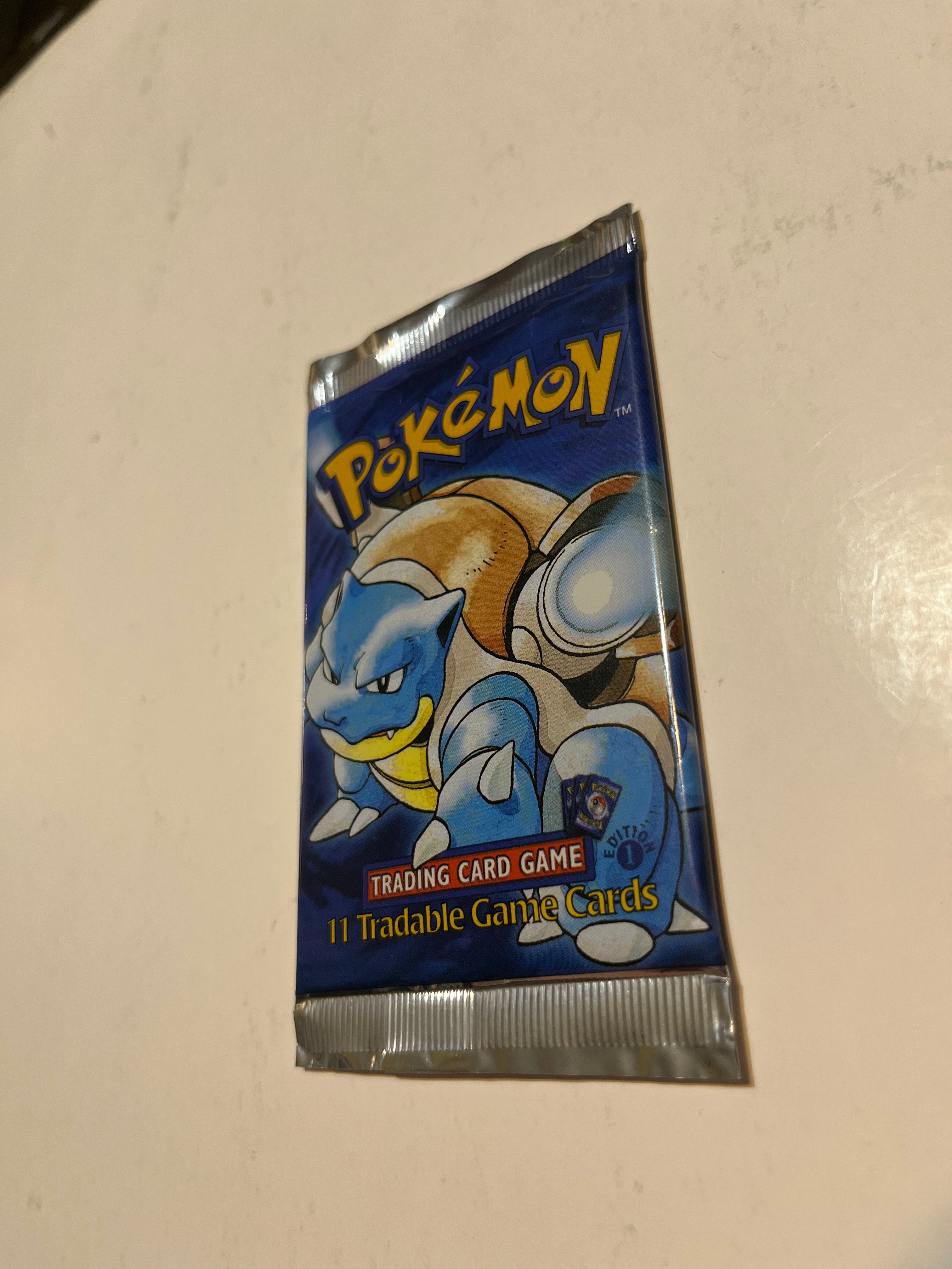 Image of 1999 Pokemon 1st First Edition Base Set Booster Pack - Blastoise