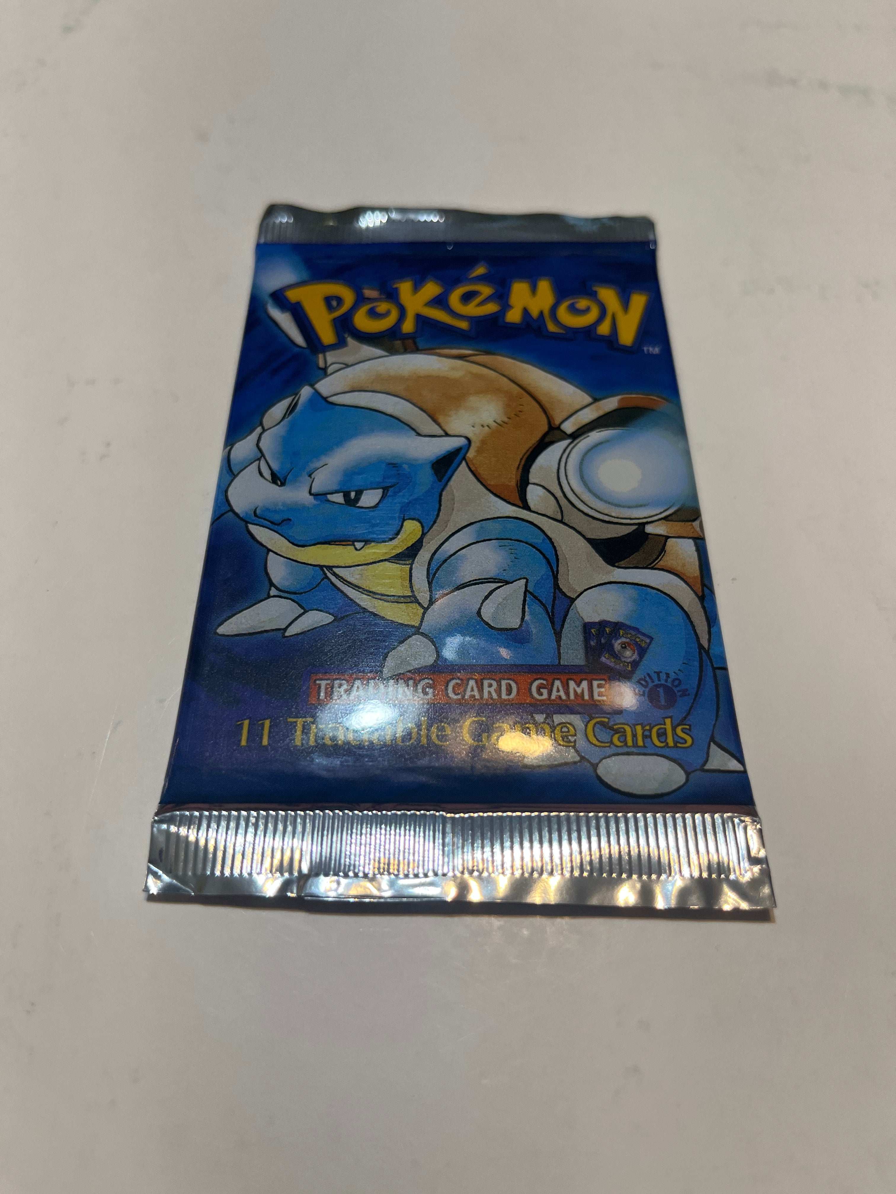 Image of 1999 Pokemon 1st First Edition Base Set Booster Pack - Blastoise