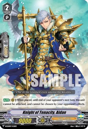 Image of Knight of Tenacity, Aidan (BCS2019/VGS03) [Bushiroad Event Cards]