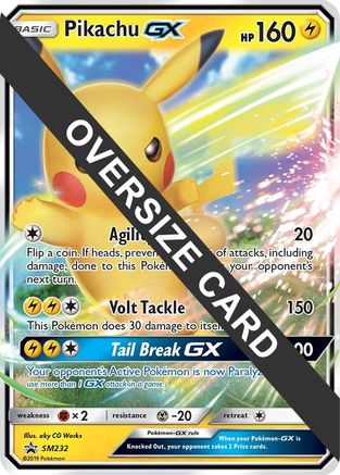 Image of Pikachu GX (SM232) (Jumbo Card) [Sun & Moon: Black Star Promos]